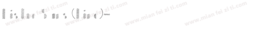 Bistro Sans (Line)字体转换